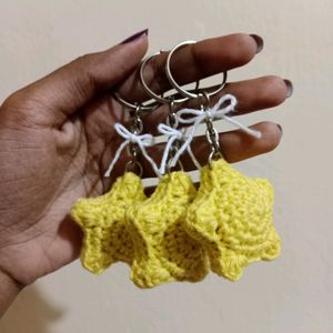 Crochet Star Keychain