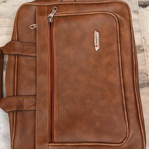 Sapphire Leather Laptop Bag For Men And Women