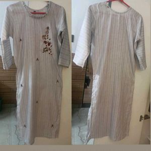 Semi Stitched Embroidery Kurta With Free Gift 🎁