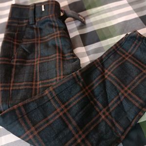 Never Used Check Kids Pant New