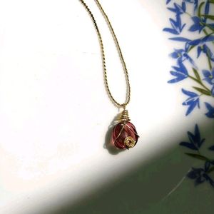 Purple Stone Necklace