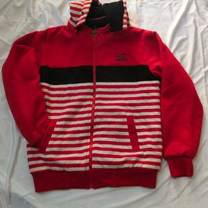 New Jacket Red And White Combination