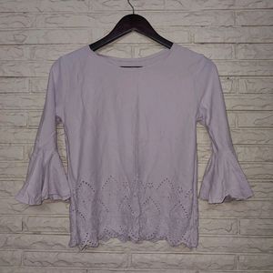 Lavender Cotton Designer Top