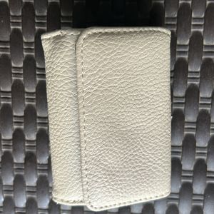 Cream colour multi storage wallet