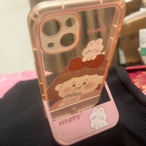 Iphone 13 - Cute Pink Case With Attached Stand