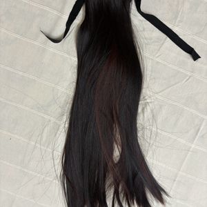 🆕Natural Black Ribbon ponytail Hair Extension