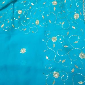 Beautiful Saree Sky blue Color