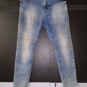 Blue Faded Skinny Jeans