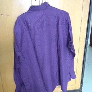 Purple Colour Party Shirt In Very Good Condition