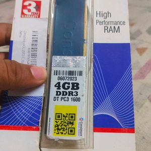 DDR3 4GB RAM WITH WARRANTY