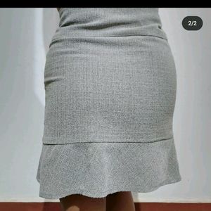 Grey Mini Skirt