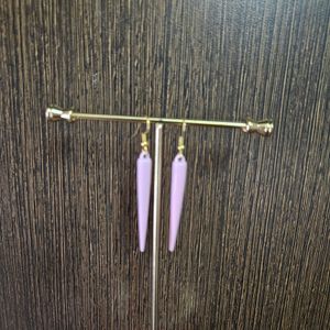 Style Statement Baby Pink Spike Earrings