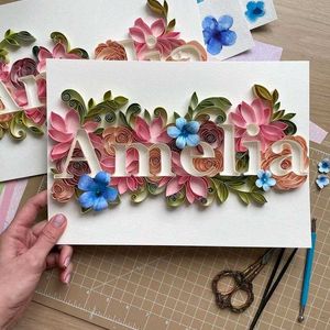 Customized Paper Craft Letter Or Names