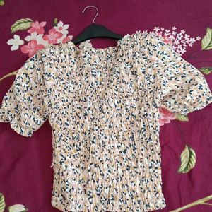 Price Drop Floral Print Top