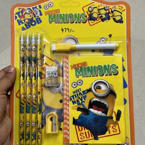 NEW MINIONS KIDS STATIONERY SET