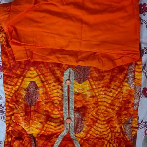 Orange Suit With Plazo Pant