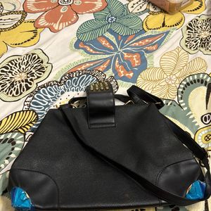 Hong Kong Black Leather Bag