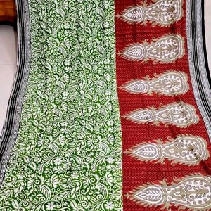 Puresilk Blockprint Saree