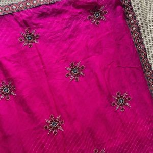 Pure Georgette Lehariya Saree