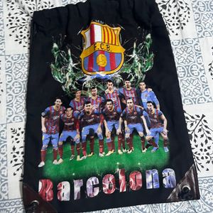 Black FCB Barcelona Print Backpack