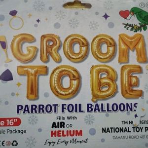 Golden GROOM TO BE Foil Balloon 1set