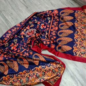 Pashmina Suit With Velvet Dupta