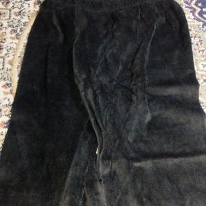 Velvet Black Trousers For Winters