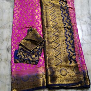 Rani Pink Saree