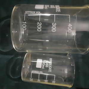 BOROSILICATE glass 500ml And 100 ml