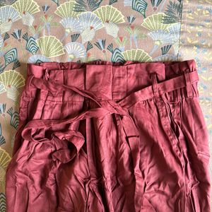 Maroon Plazo Pant For Women