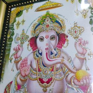 #New# Lord Ganesh 2 High Quality Photo Frame New