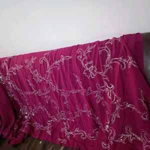 Handcrafted Kaamdani Work Silk Saree