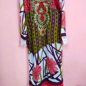 Embroidered Kurti For Girls