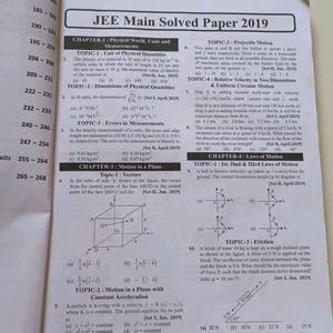 JEE MAIN PHYSICS (Online and offline)PYQS