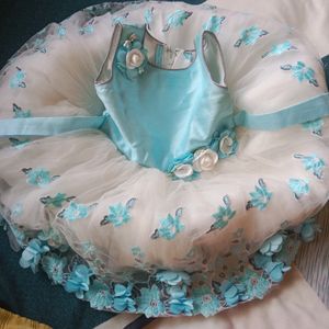 Sky Blue Colour Frock