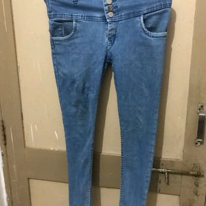 Blue Ankel Length Jeans 28 Size