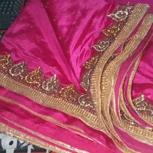 Fully Work Saree.One Time Wear
