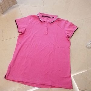 Pink Collared T Shirt