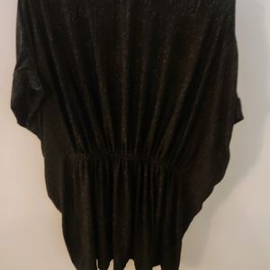 Black Shimmer Party Top(L)