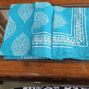 Cotton Bedsheet with 2 Pillow covers