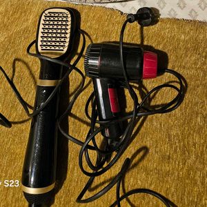 02 Items -Hair Straightener, Hai Dryer