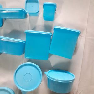 14 Plastic Air Tight Container Set Food Dabba Box