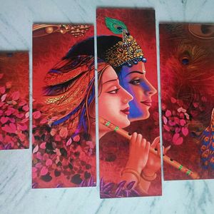 Gorgeous Radha Krishna Wooden MDF Board Painting