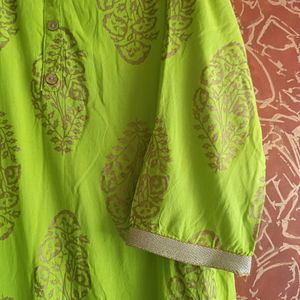 Green Kurta Palazzo Set