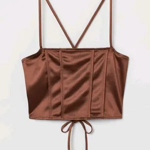 H&M Inspired Brown Satin top