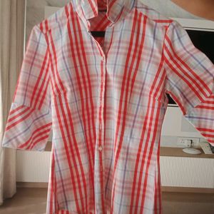 Fixed Price White And Red striped Shirt