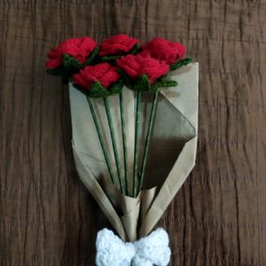 Pinterest Crochet Rose flower bouquet