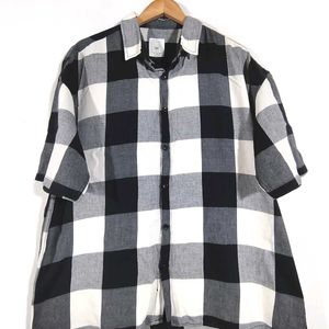 Black And White Checks Shirt (Men's)