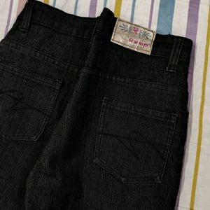 Charcoal Black Women's Jeans In Good Condition