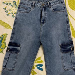 Blue Cargo Jeans